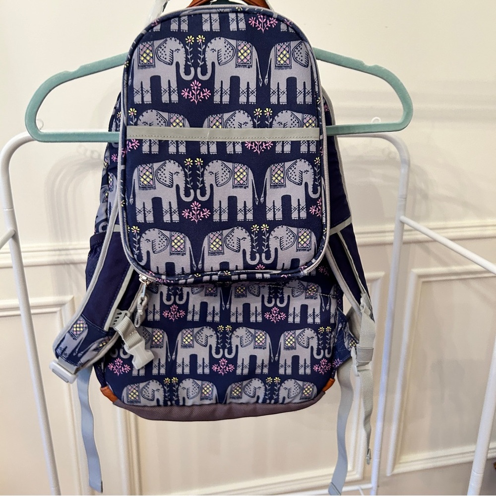 Garnet Hill Kids Elephant Print Backpack and Lunchbox l